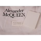 NEW $890 ALEXANDER MCQUEEN Black Nylon WHITE LEATHER SPORTY LOGO Crossbody BAG