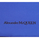NEW $790 ALEXANDER MCQUEEN Ultramarine Blue Nylon CRYSTAL SKULL Camera Flap BAG