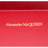 NEW $1990 ALEXANDER MCQUEEN Red GOLD JEWELED KNUCKLE SKULL Chain MINI FLAP BAG