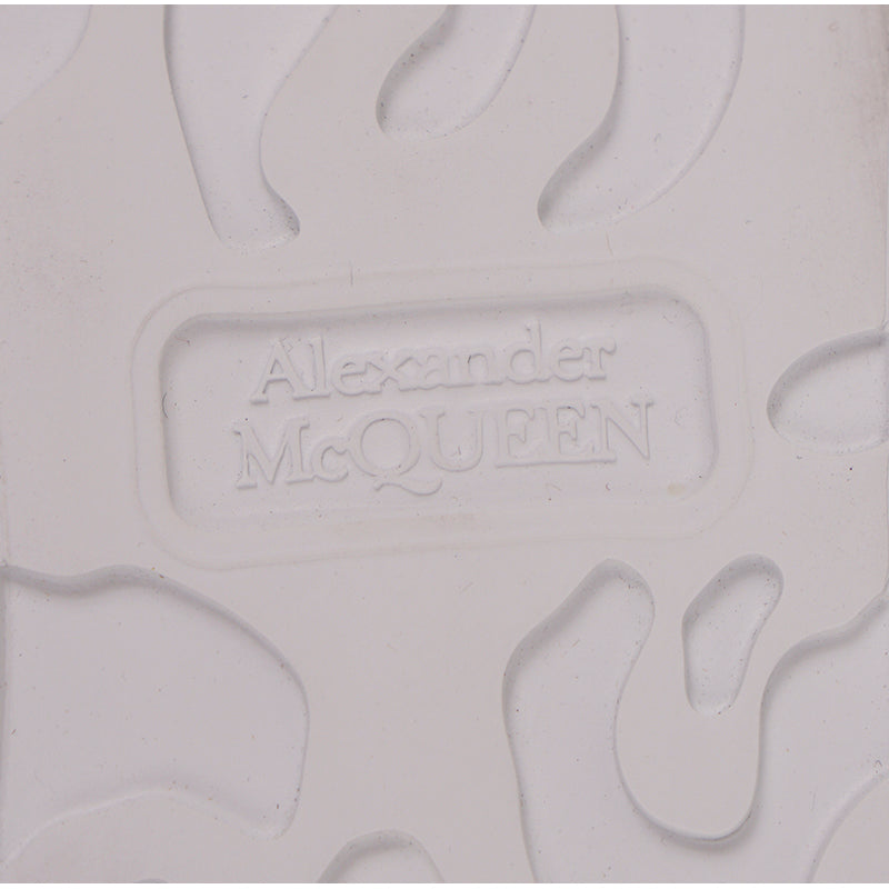 37 NEW $580 ALEXANDER MCQUEEN Petrol STINGRAY LEATHER Iridescent 45mm SNEAKERS