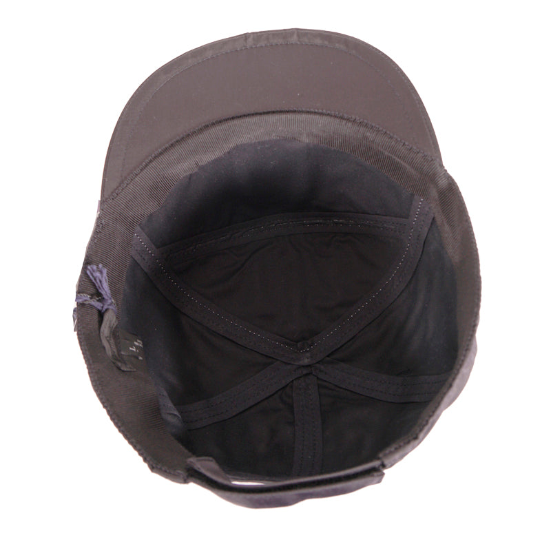 XL NEW $570 PRADA FRANKENSTEIN SAFFIANO LEATHER PATCH Black Nylon BASEBALL CAP HAT