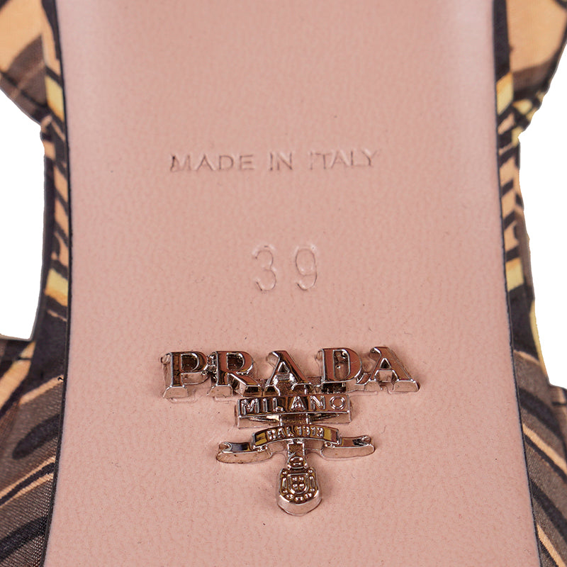 39 NEW $850 PRADA Yellow Tulip Platform Limited Edition SANDALS