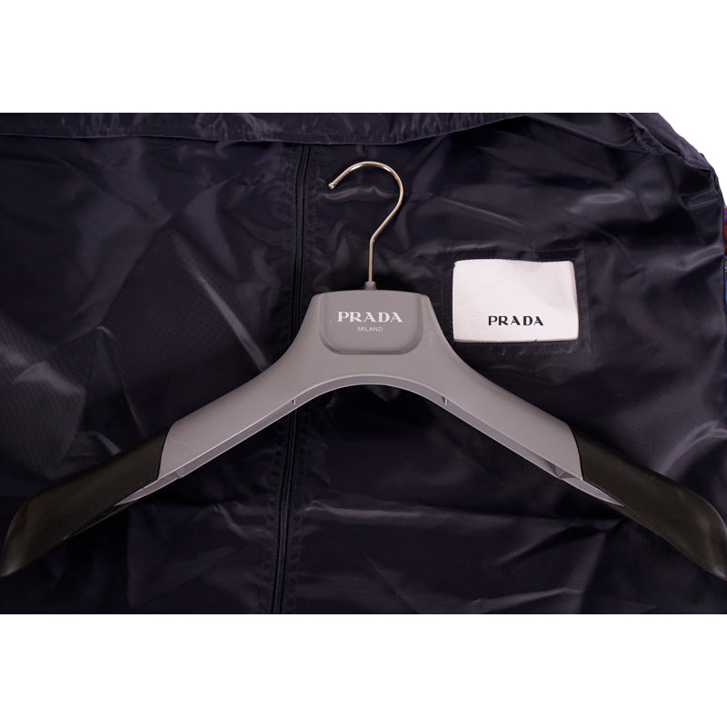 sz S NEW $2,410 PRADA Woman's GRAPHIC PRINT Nylon PRIMALOFT Hooded PARKA JACKET