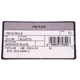 NEW $420 PRADA Blue Saffiano Leather AIRPLANE Plane BAG FOB TRICK KEYCHAIN NIB