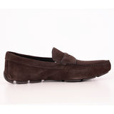 UK 7.5 US 8.5 NEW $670 PRADA Men's Brown Suede Moccasins Casual DRIVER LOAFERS