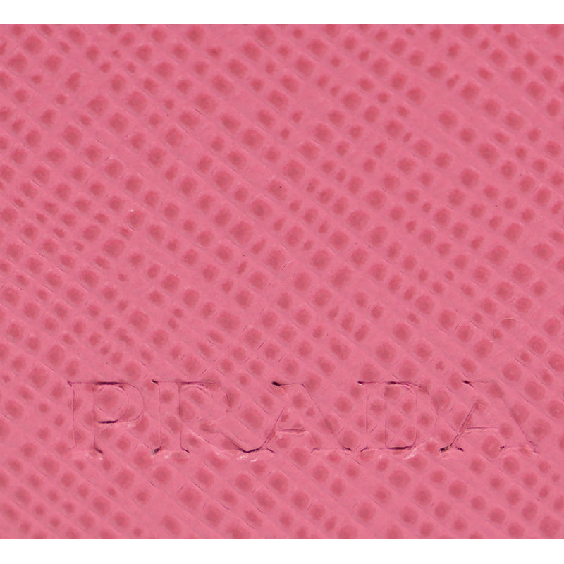 NEW $725 PRADA Pink Saffiano Leather CAHIER NOTEBOOK JOURNAL Keyring Trick CHARM