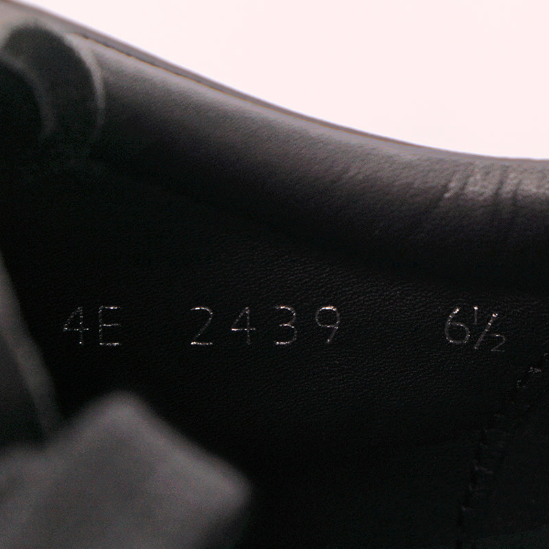 US 8/8.5 NEW PRADA Mens LINEA ROSSA Black All Leather RED LOGO Line-A SNEAKERS