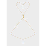 NEW $1095 VERSACE RUNWAY Brass SAFETY PIN MEDUSA HEART Logo BODY CHAIN Necklace