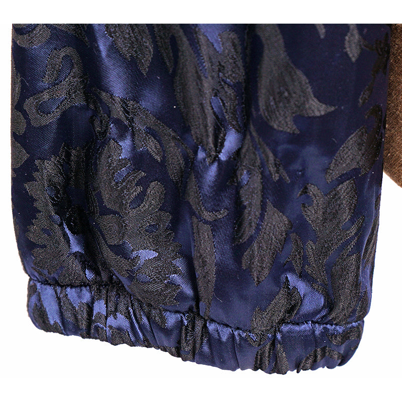 M NEW $1,395 VERSACE Beachwear Blue BAROCCO JACQUARD Windbreaker JACKET