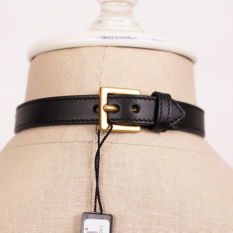 NEW $650 VERSACE RUNWAY Black Leather WESTERN HORSESHOE Wrap BRACELET or CHOKER