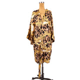 NEW $2195 VERSACE Unisex Barocco Animalier Belted Kimono SILK BATH Dressing ROBE