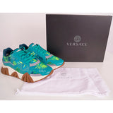 42 US 9 NEW $995 VERSACE Mens Tropical JUNGLE PRINT Squalo Chunky Soles SNEAKERS