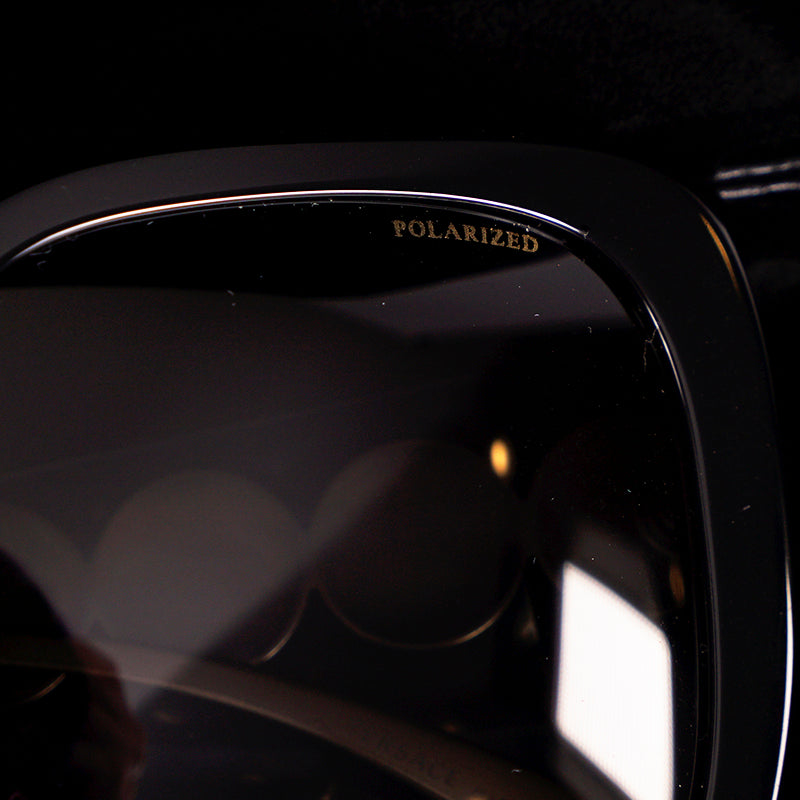 NEW $410 VERSACE Black Plastic GOLD MEDUSA LOGO MEDALLIONS Oversized SUNGLASSES