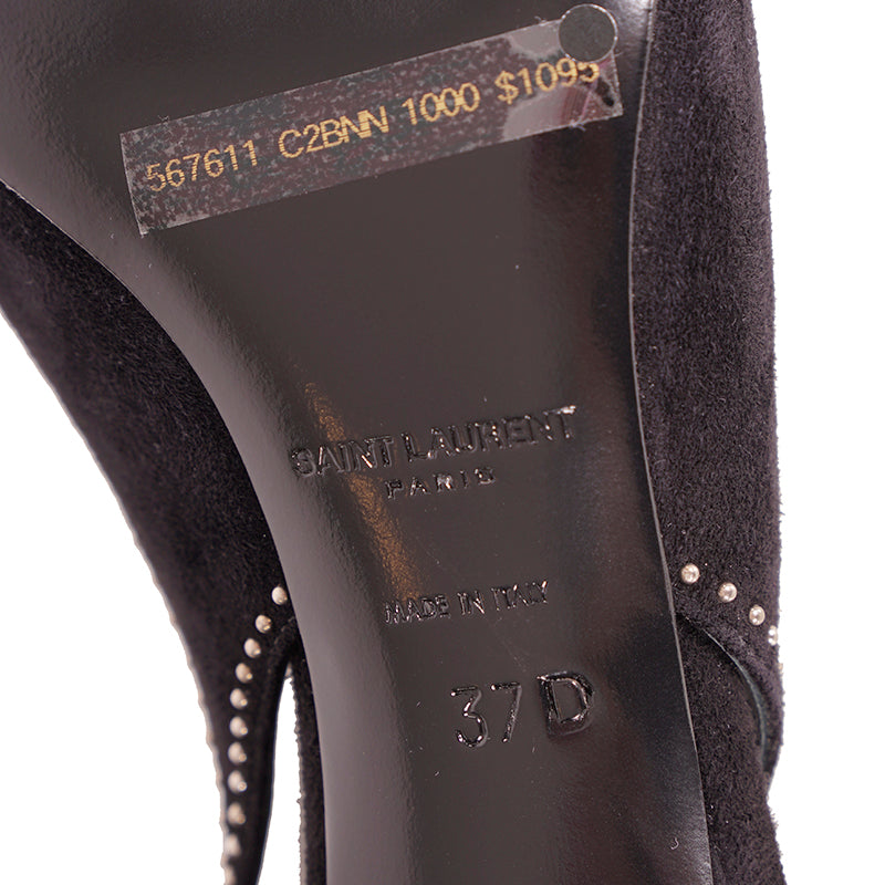 Saint Laurent Women's Shoe Charlotte Slingback 55 Luxury Woman Shoes  37