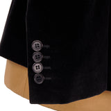 50 NEW $2350 SAINT LAURENT Men's Black Cotton Two-Button Velvet VELVETEEN JACKET