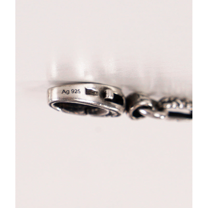 NEW $470 GUCCI Garden Sterling Silver CRYSTAL G LOGO CUBE BRACELET NIB