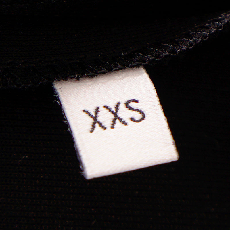XXS US 0/2 NEW $3,500 GUCCI Black Compact Jersey GG Buttons SEQUIN TRIM DRESS
