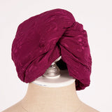 NEW $495 GUCCI Runway Mauve Rilly Floral Brocade Silk Oversize Headband