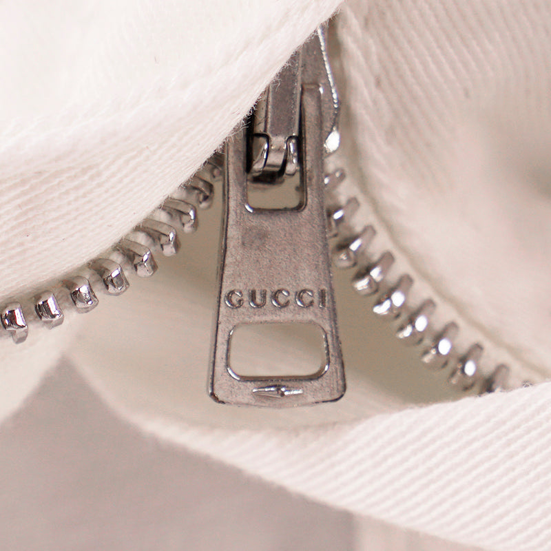28 NEW $950 GUCCI White STRETCH DENIM Skinny Fitted LOGO PATCH High Waist JEANS