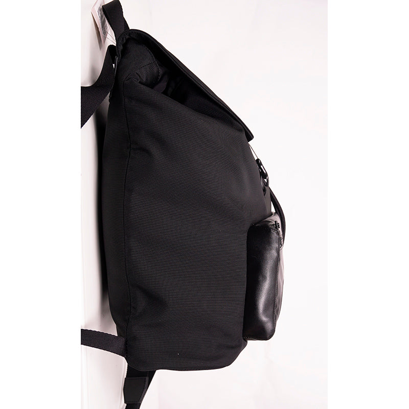 NEW $1,400 ALEXANDER MCQUEEN Black Nylon & LEATHER RIB CAGE Urban BACKPACK BAG