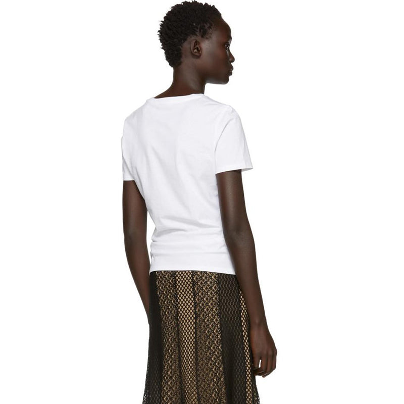 XS NEW $495 ALEXANDER MCQUEEN Woman's White Cabinet Of Shells Skull T-SHIRT