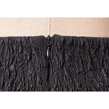 42 NEW $1190 MIU MIU Runway Black Silk Blend Textured CLOQUETTE Pencil SKIRT
