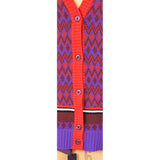 Sz 40 NEW $1,140 PRADA Vintage Style LOGO Wool Cashmere SWEATER KNIT CARDIGAN
