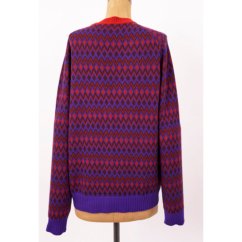 Sz 40 NEW $1,140 PRADA Vintage Style LOGO Wool Cashmere SWEATER KNIT CARDIGAN