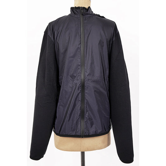 sz L NEW $2280 Prada Men's Line A LOGO Blue Cotton Polyamide Zip Front Sporty JACKET