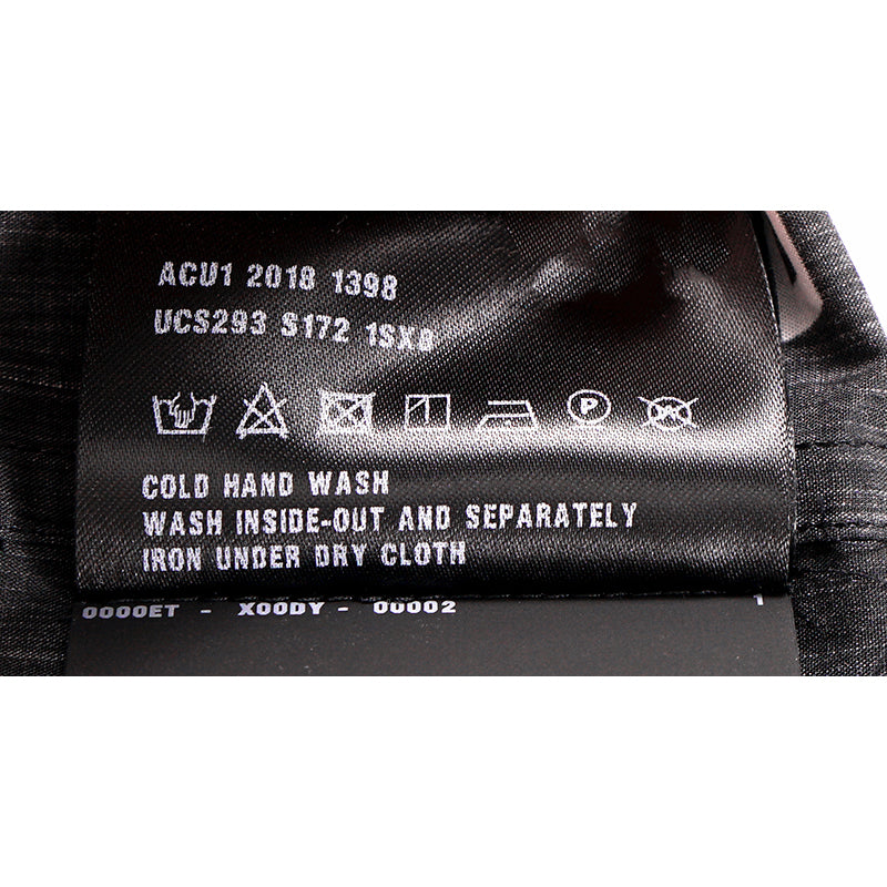 39 NEW $1,240 PRADA Runway Men's Black Sticker Design Short Sleeved Poplin SHIRT
