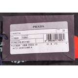 39 NEW $1,240 PRADA Runway Men's Black Sticker Design Short Sleeved Poplin SHIRT