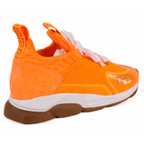 45 12 NEW $995 NEW VERSACE MENS Orange Neon CHAIN REACTION Cross Chunky SNEAKERS