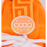 45 12 NEW $995 NEW VERSACE MENS Orange Neon CHAIN REACTION Cross Chunky SNEAKERS