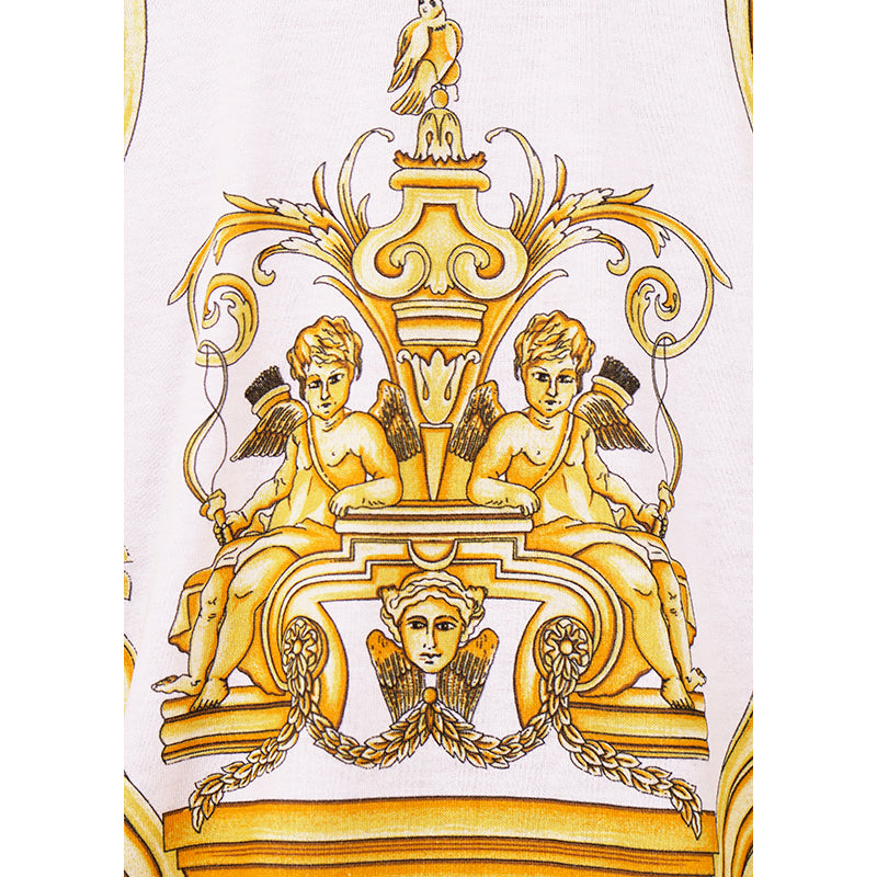 XS NEW $595 VERSACE TRIBUTE COLLECTION SS92 Mens GOLD BAROCCO TSHIRT TEE SHIRT