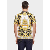 XS NEW $595 VERSACE TRIBUTE COLLECTION SS92 Mens GOLD BAROCCO TSHIRT TEE SHIRT