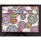 NEW $295 VERSACE White Leather MULTI MEDUSA AMPLIFIED Wallet CARD HOLDER CASE