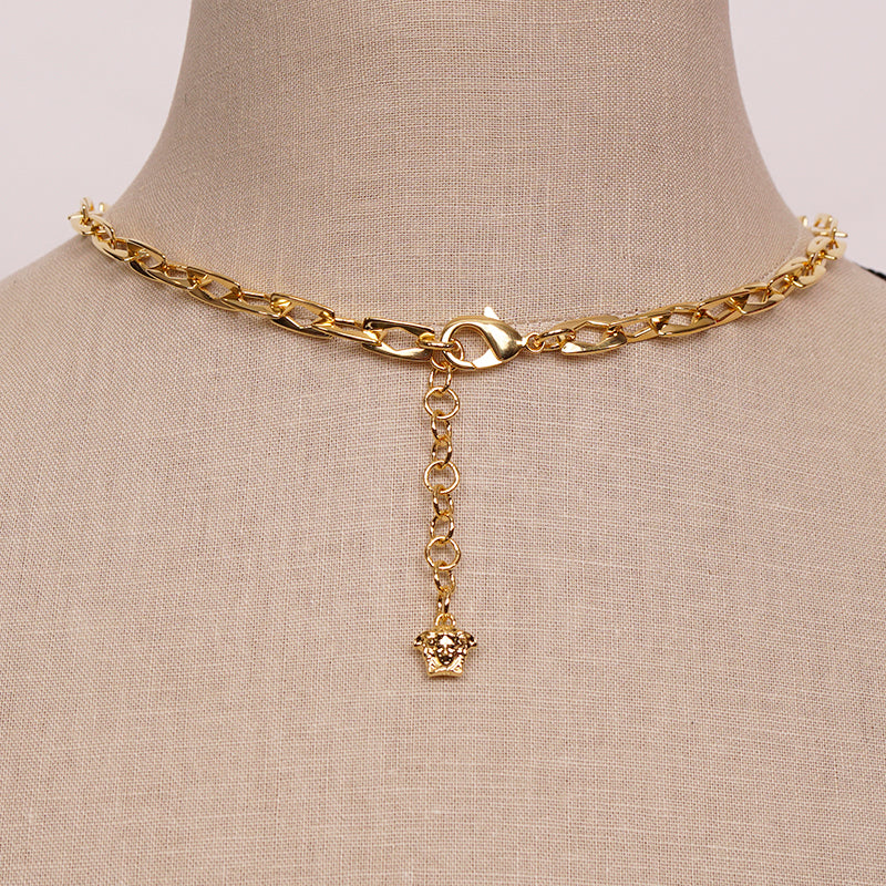 【関税込み】Medusa Necklace - Versace - l - Gold VERSACE LA MEDUSA NECKLACE - UNISEX - ONE SIZE - NEW Made In